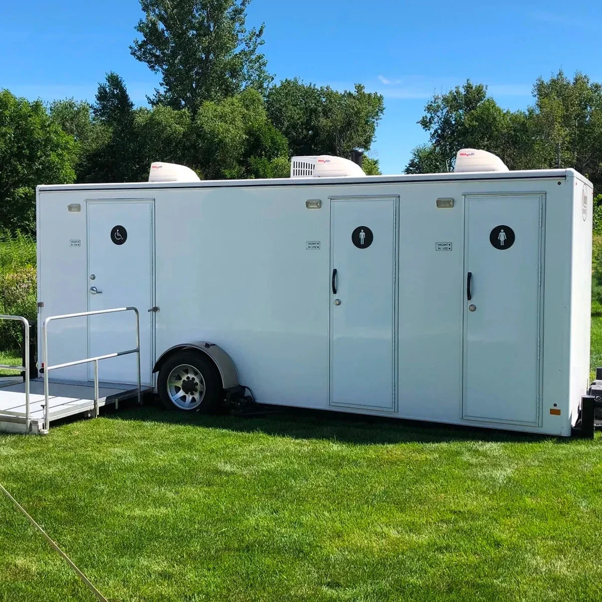 deluxe rental trailer bathroom